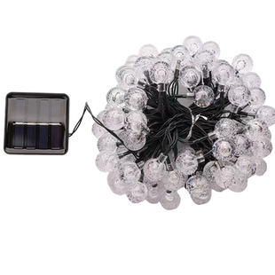 LED户外太阳能栏杆氛围灯庭院花园露营装饰灯串彩灯满天星装饰灯