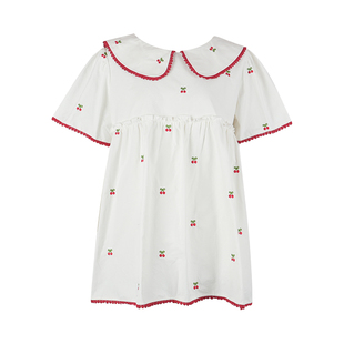 CLOUDSEASON平成魔女娃娃裙白色连衣裙法式连衣裙女小个子连衣裙