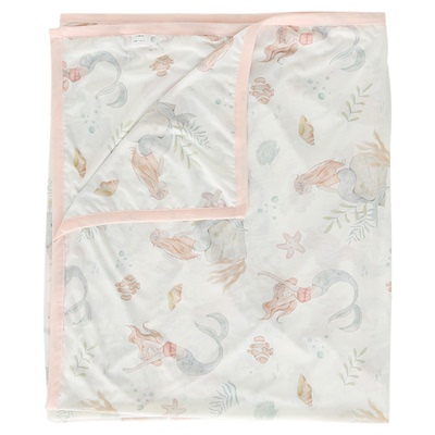 瑞福贝贝婴儿盖毯宝宝冰丝毯夏季薄款儿童空调被新生儿午睡毯凉被