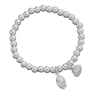 顺庆银楼S999纯银手串女两世欢古法莲心手链年轻款送女友礼物纪念