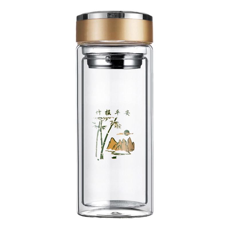 双层玻璃杯泡茶杯大容量