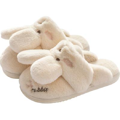 利达妮一鞋两穿保暖毛绒居家棉拖