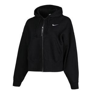 Nike/耐克官方正品女子加绒短款连帽宽松休闲运动夹克外套 CK1506