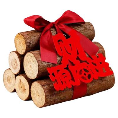 乔迁之喜装饰新居布置新房财源广进木柴摆件搬家入宅仪式用品大全