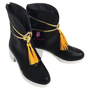 漫工坊王者荣耀孙权cos鞋子定制动漫游戏cosplay靴子来图定做