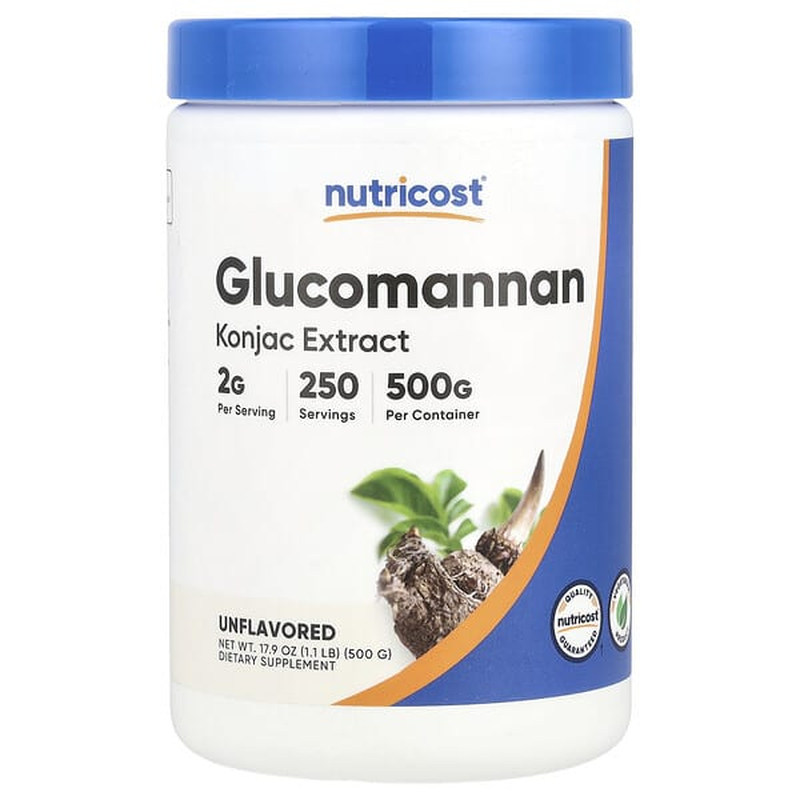 Nutricost,葡甘露聚糖,原味,17.9 盎司(500 克)