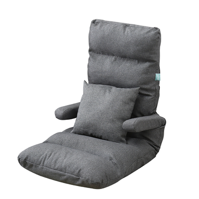 懒人沙发榻榻米折叠椅床上靠背飘窗护腰椅扶手款sofa哺乳喂奶椅子