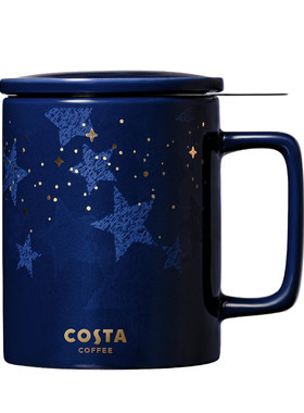 COSTA茶滤马克杯茶杯咖啡杯