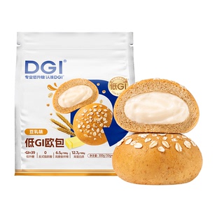 【159任选专区】DGI低GI全麦欧包无糖精孕妇代餐饱腹健康糖友早餐