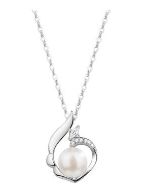 925银圆舞曲珍珠毛衣链女