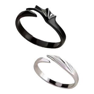 个性创意天使戒指恶魔之翼天使翅膀男女情侣戒指对戒闺蜜尾戒活口