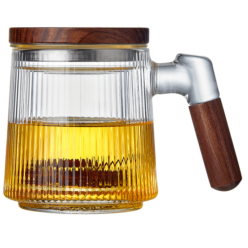 忆壶茶竖纹新款茶水分离泡茶杯
