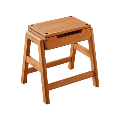 实木凳子可叠放客厅凳多功能储物收纳樱桃木矮凳换鞋凳儿童学习凳
