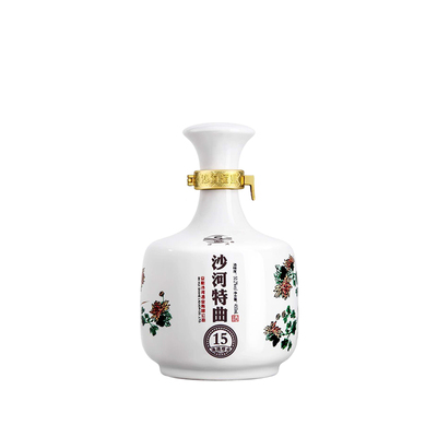 沙河特曲15年梅兰竹菊老式白酒