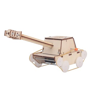 中学老师科学社团 科教物理实验教具课件 陆地履带坦克模型材料包