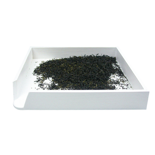 茗标木质评茶盘白色审评盘茶叶评审盘斗茶圆角梯形摇盘SC认证用具