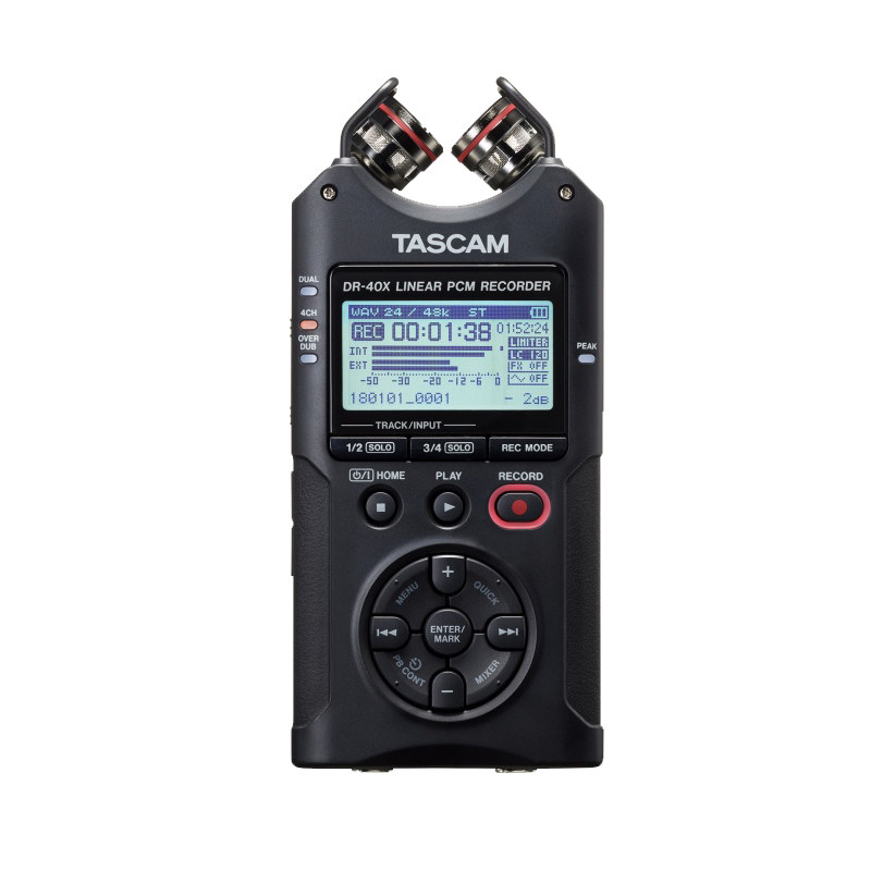 新品TASCAM DR-40XP 录音机四轨采访机调音台婚庆内录吃播手机麦