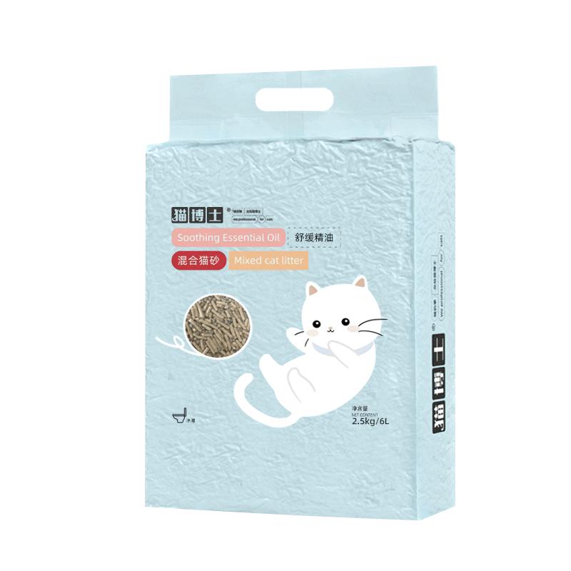 猫博士水晶可冲马桶厕所豆腐猫砂