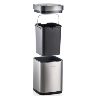 科勒家用厨卫智能感应垃圾桶干湿分离不锈钢筒分类脚踩31274T