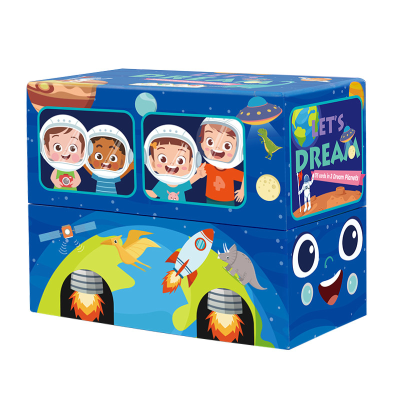 英文原版 Dream Bus 梦想巴士175张低幼宝宝儿童启蒙童话恐龙太空早教亲子互动发声闪卡基础词汇掌握 支持小达人点读笔点读