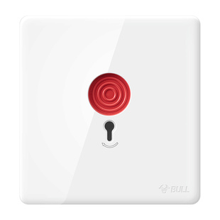 公牛86手动报警消防复位钥匙报警器火警床头紧急呼叫按钮开关g28