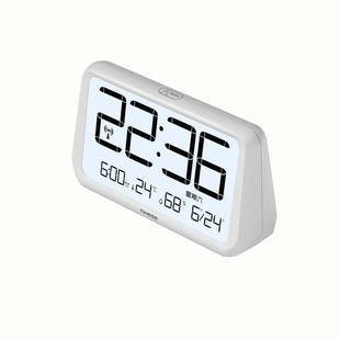 TIMESS自动对时温度湿度监测闹钟学生专用智能2026年新款起床神器