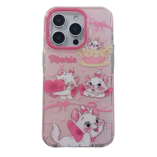 ins风超火蝴蝶结玛丽猫适用苹果17手机壳少女心iphone18promax新款13Pro防摔14ProMax粉色15硅胶女16Pro全包