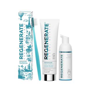regenerate修复牙釉质牙膏泡沫漱口水清洁口腔清新口气抗菌组合装