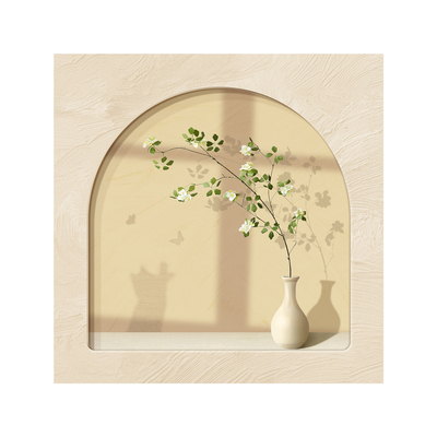 原木风莫兰迪色餐厅装饰画