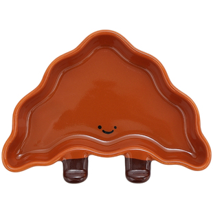 面包小脚丫陶瓷蘸料碟调味碟可爱造型小菜碟烤肉分格碟碟酱油醋碟