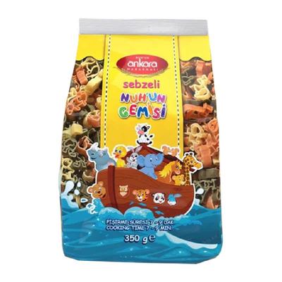 安卡拉三色蔬菜动物形意面