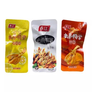 春江无骨鸭爪20g*10散装泡椒无骨鸭掌脱骨鸭脚广西南宁特产新日期