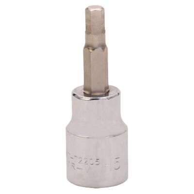 722鹰之印 3/8寸中飞内六角旋具套筒S2花型梅花旋具头快速扳手