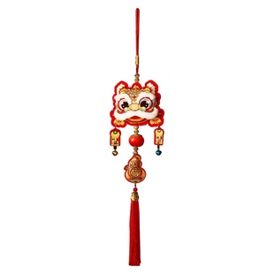 新年装饰2026马年春节过年醒狮挂件客厅福字挂饰喜庆年味氛围布置