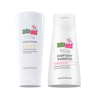 德国sebamed施巴柔顺养护洗发露护发素组合洗头水男女效期至26.4