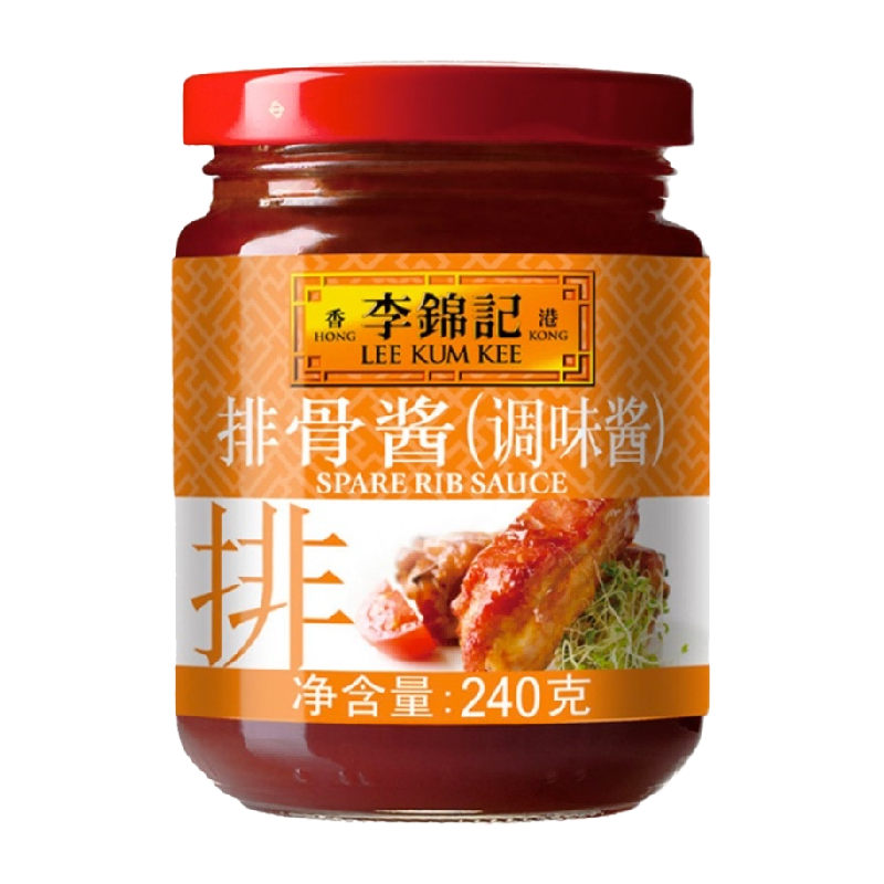 李锦记排骨酱调料调味料佐料腌制烧烤调配底酱酱料下饭拌面酱240g