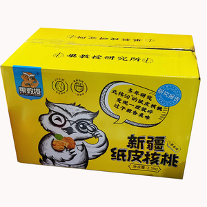 果教授手剥烤核桃5斤独立小包整箱纸皮薄皮草本味熟核桃坚果礼盒