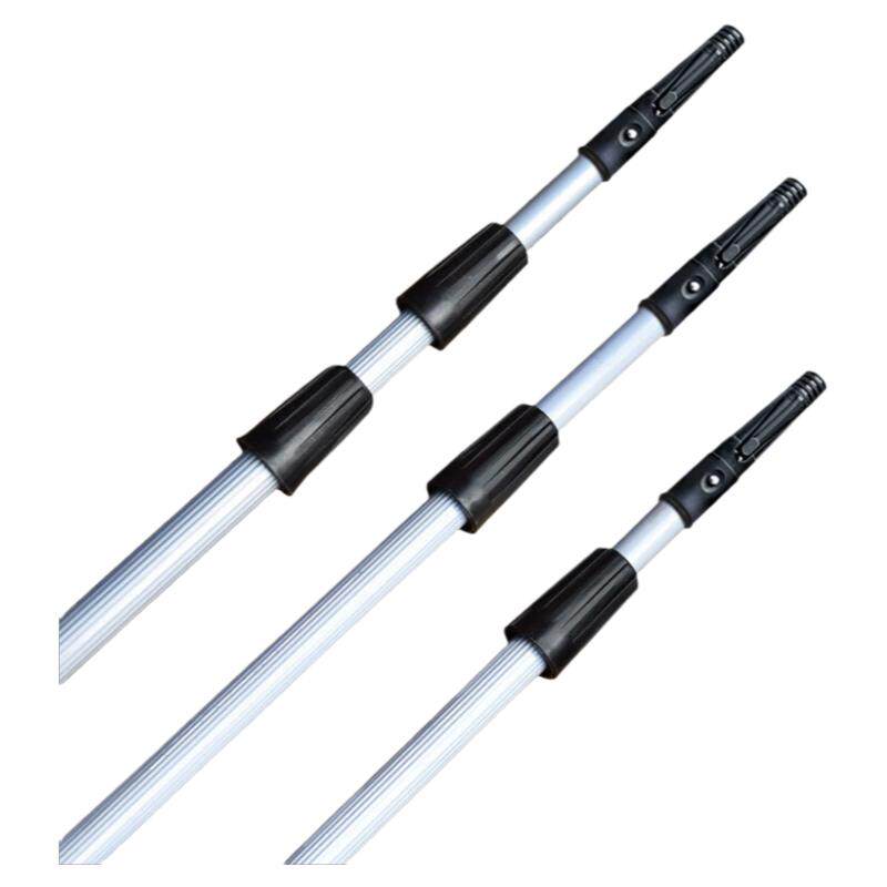白云铝合金伸缩杆物业保洁工具1.2米8米单节双节三节玻璃刮杆子