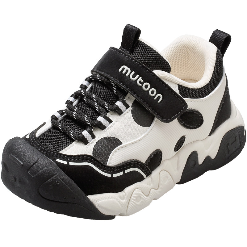 牧童儿童户外登山鞋女童2025秋季新款原创熊猫鞋轻便缓震运动鞋男