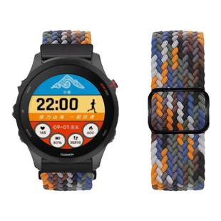 适用佳明Forerunner255/265尼龙745编织965手表带Garmin Venu3/2S腕表Vivoactive4智能Fenix8/Fenix7运动腕带