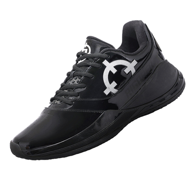 准者篮球裁判鞋漆皮亮面运动鞋