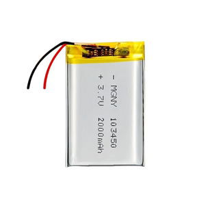 3.7V2000mAh锂电池103450适用头灯小布丁早教机美容仪玩具电芯5V