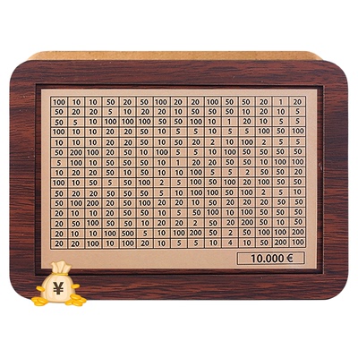 木质存钱罐只进不出纸币硬币