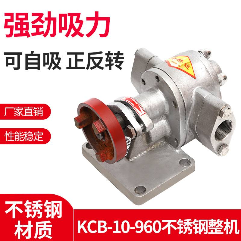 KCB-10-960不锈钢整机齿轮油泵KCB三相耐高温抽油泵齿轮泵高压