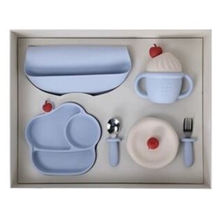 tinystarse冰淇淋宝宝婴幼儿童餐具辅食碗盘开荤礼物周岁幼儿餐盘