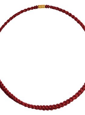 转运珠手链女国潮好运红绳编织本命年简约细款脚链情侣手绳