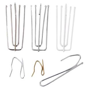 窗帘挂钩布带钩子四爪钩不锈钢窗帘配件辅料扣环四叉钩窗帘轨道钩