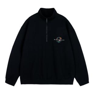 BJHG不计后果卫衣男款国潮风新中式冬季新款情侣立领加厚潮上衣女