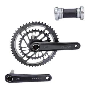 SENICX驭勇 PR3公路车自行车牙盘 超轻曲柄24mm轴心中轴铝合金