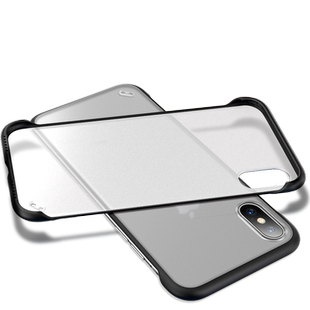 适用苹果14promax手机壳15 13pro无边框iPhone15Pro硅se胶11xsmax网se套防苹果12摔iphonex创意max硬全包15薄